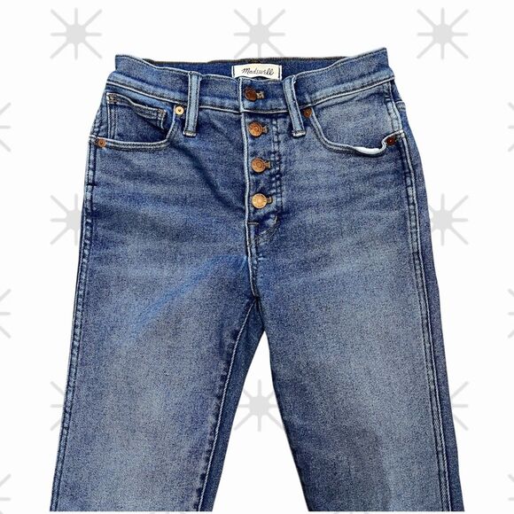 Madewell 10" High Rise Skinny Jeans – Button Front Edition (Size 26) - Picture 2 of 16